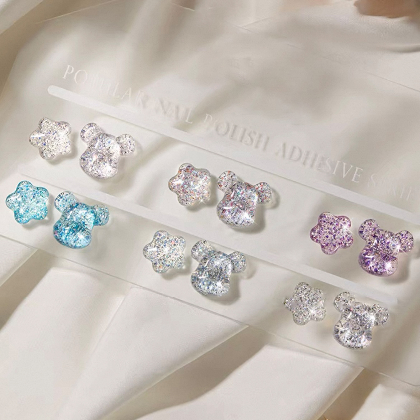 Nail Art Natural Simple - 1-6 Pieces Lively Fashion Diamond Gel