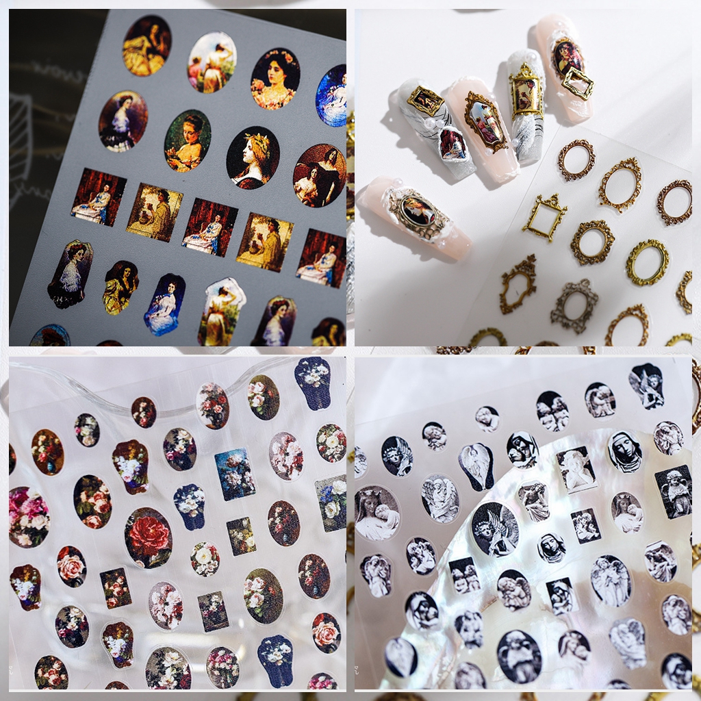 Nail Art Van Gogh - 1 Sheet 5D Realistic Holographic Famous
