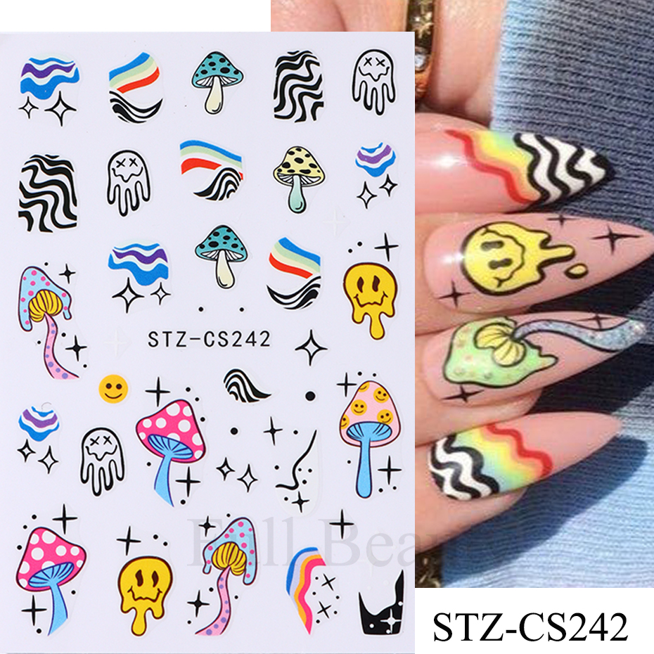 9pcs Evil Eye Flower Nail Stic - Nail Art Van Gogh recensione e prezzo