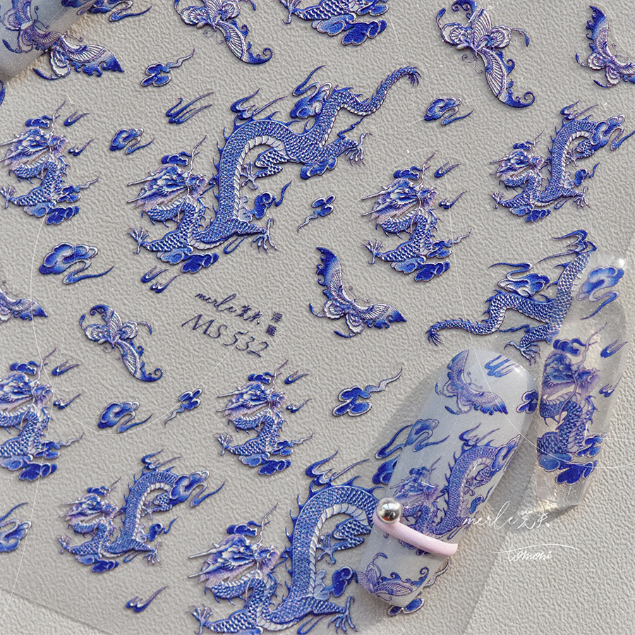 Blue and White Porcelain Drago - Nail Art Van Gogh recensione e prezzo