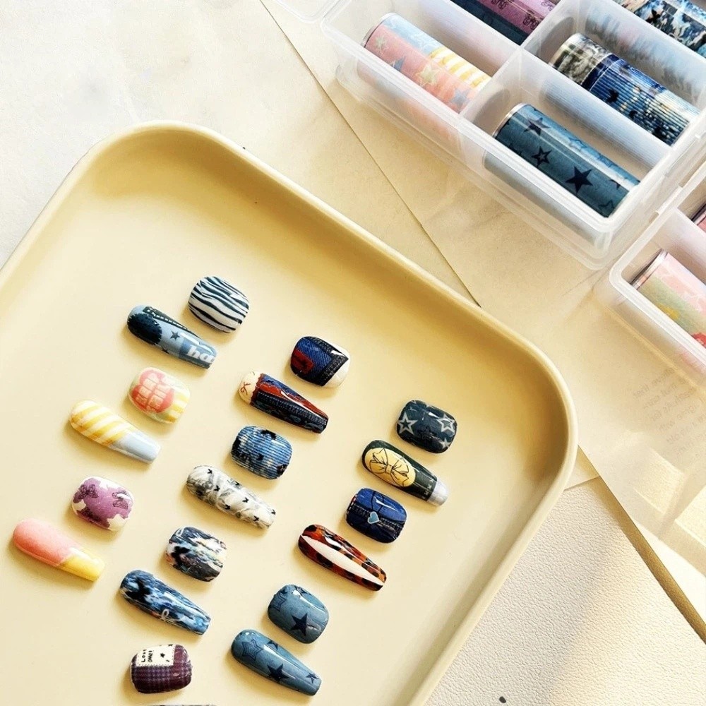 10Rolls Colorful Nail Foils Tr - Nail Art Denim recensione e prezzo