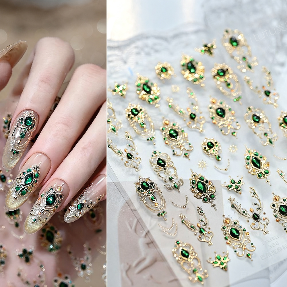 5D Embossed Emerald Gemstones  - Nail Art Van Gogh recensione e prezzo