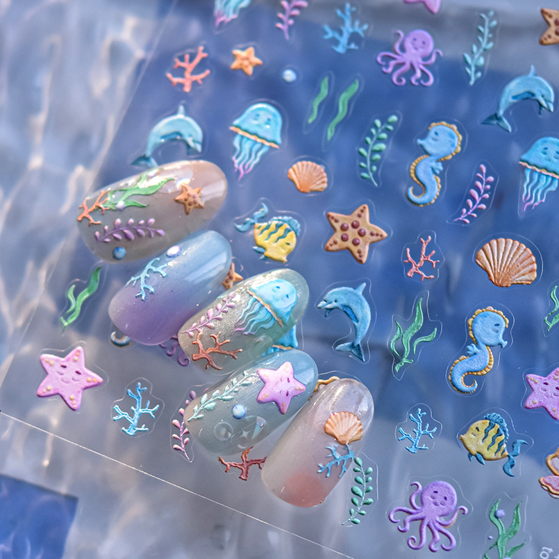 1 piece of 5D marine life nail - Nail Art Van Gogh recensione e prezzo