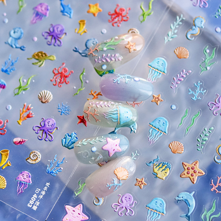1 piece of 5D marine life nail - Nail Art Van Gogh recensione e prezzo
