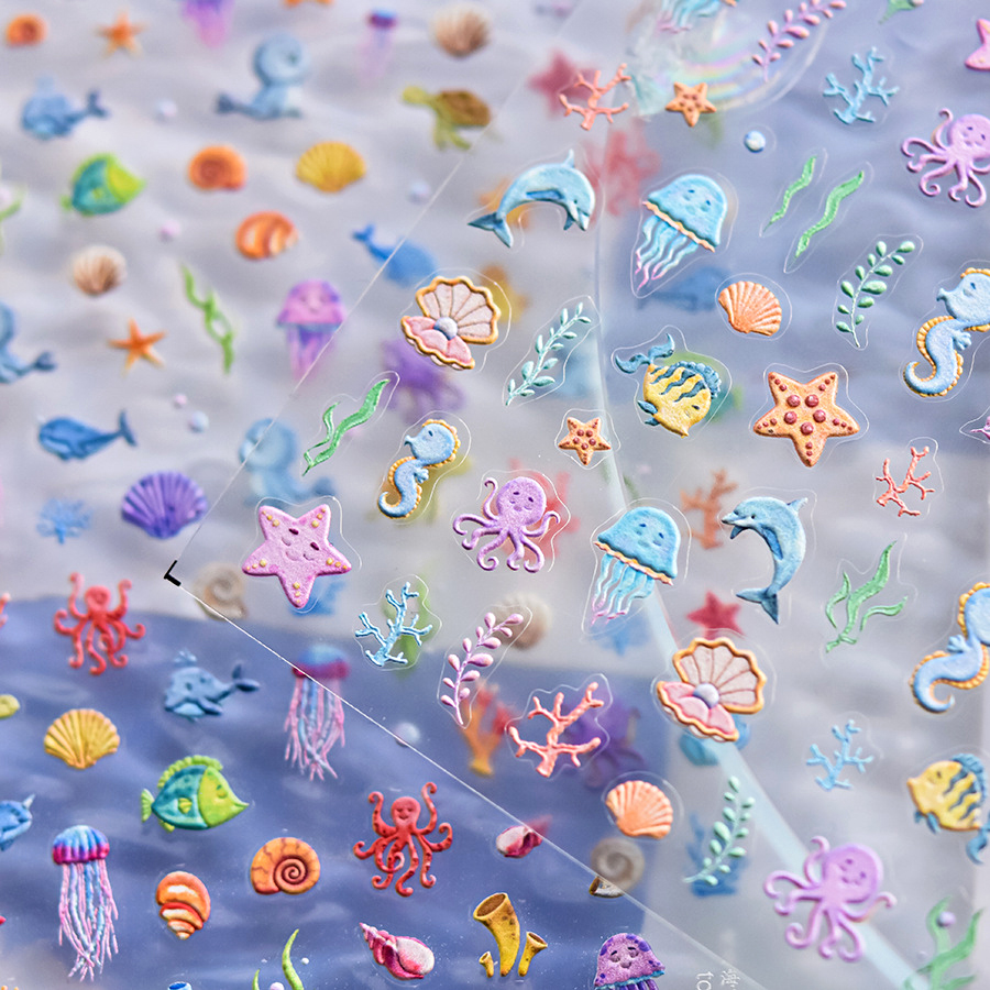 1 piece of 5D marine life nail - Nail Art Van Gogh recensione e prezzo