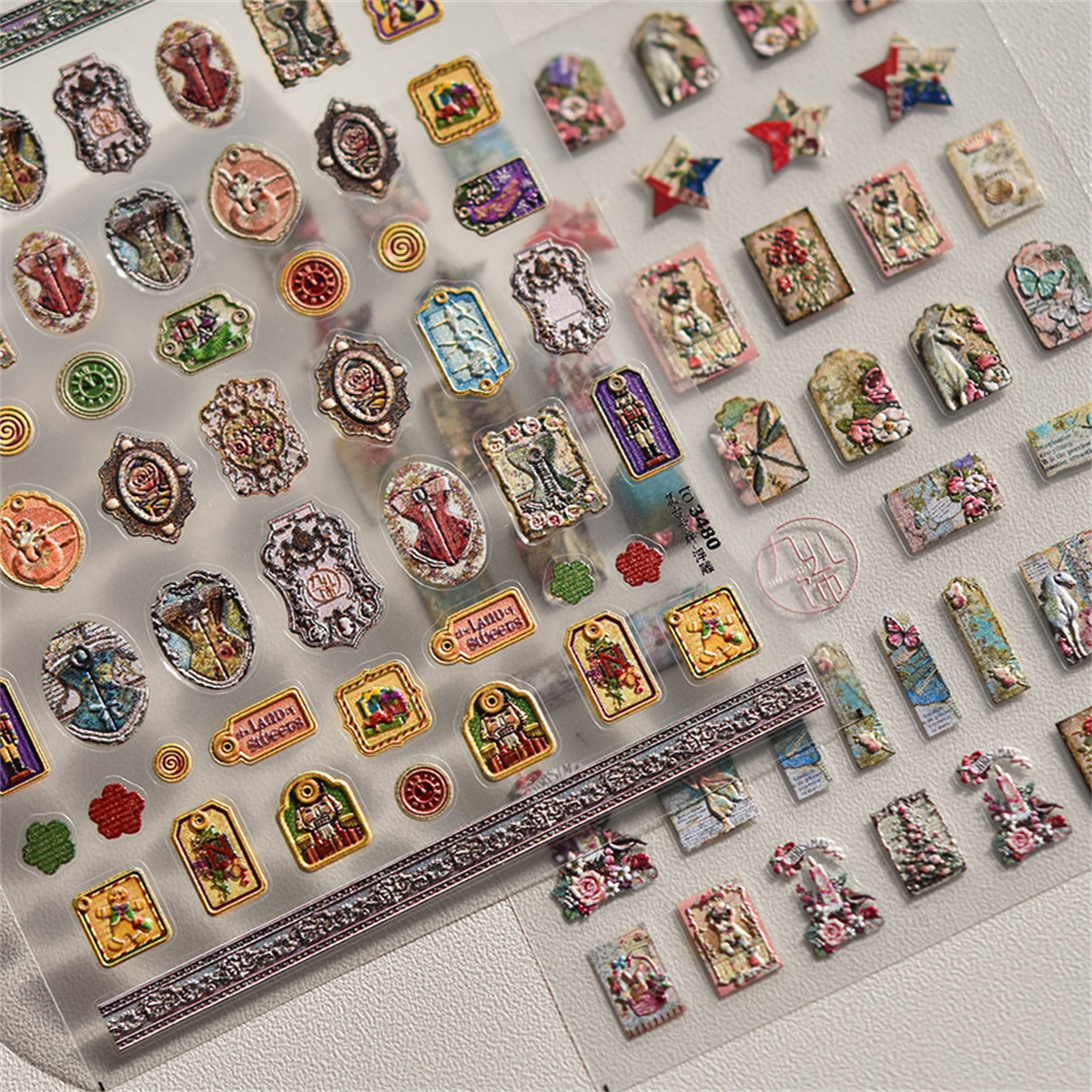 1pcs 5D 2024New English Retro  - Nail Art Van Gogh recensione e prezzo