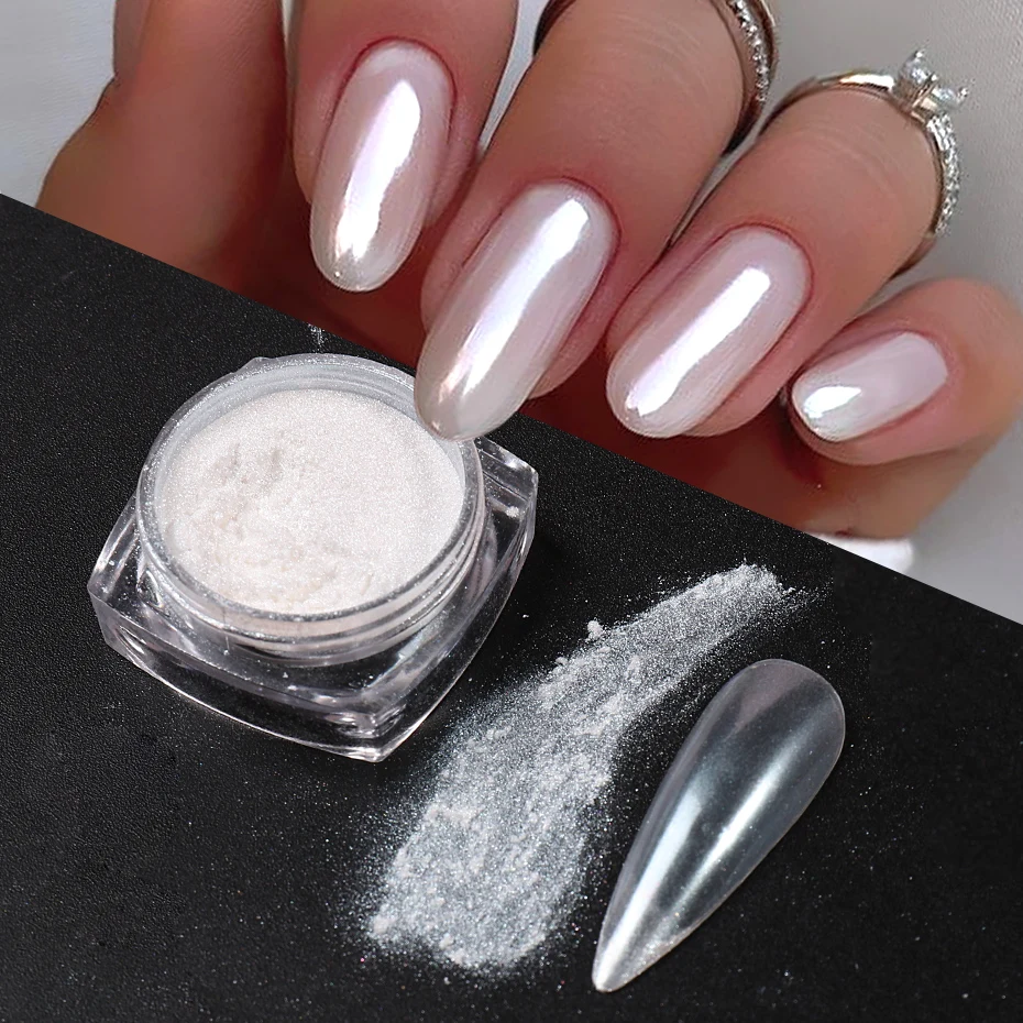 White Pearl Mirror Moonlight N - Nail Glitter Chrome recensione e prezzo