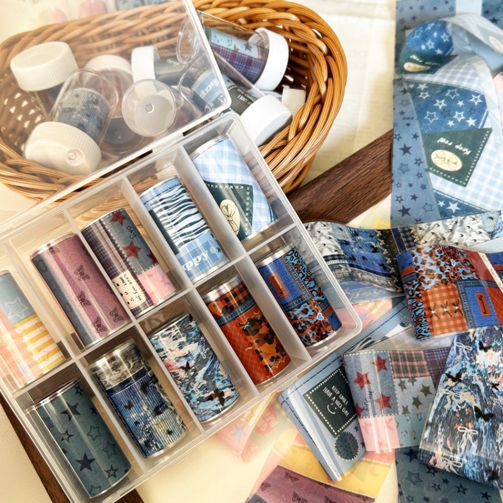 10Rolls Colorful Nail Foils Tr - Nail Art Denim recensione e prezzo