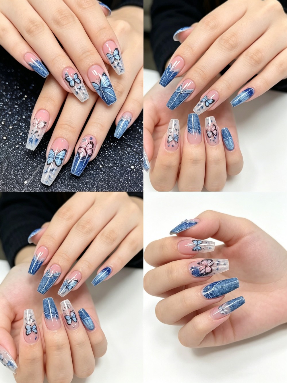 24pcs Spring Butterfly Press O - Nail Art Denim recensione e prezzo