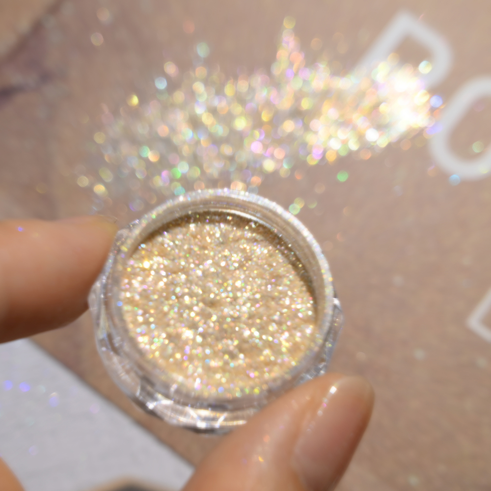 Super Shiny Gold Opal Nail Pow - Nail Glitter Chrome recensione e prezzo