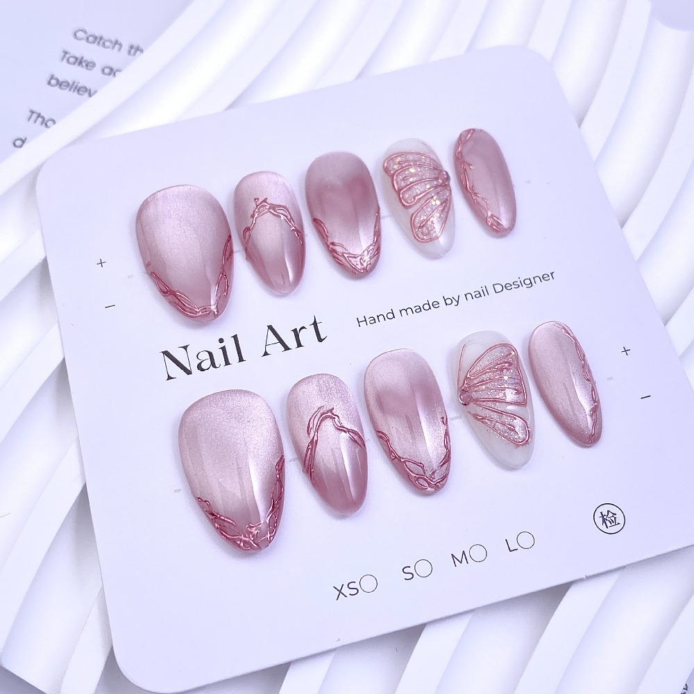 10 Pieces Gentle Sweet Pink Fr - Nail Glitter Chrome recensione e prezzo