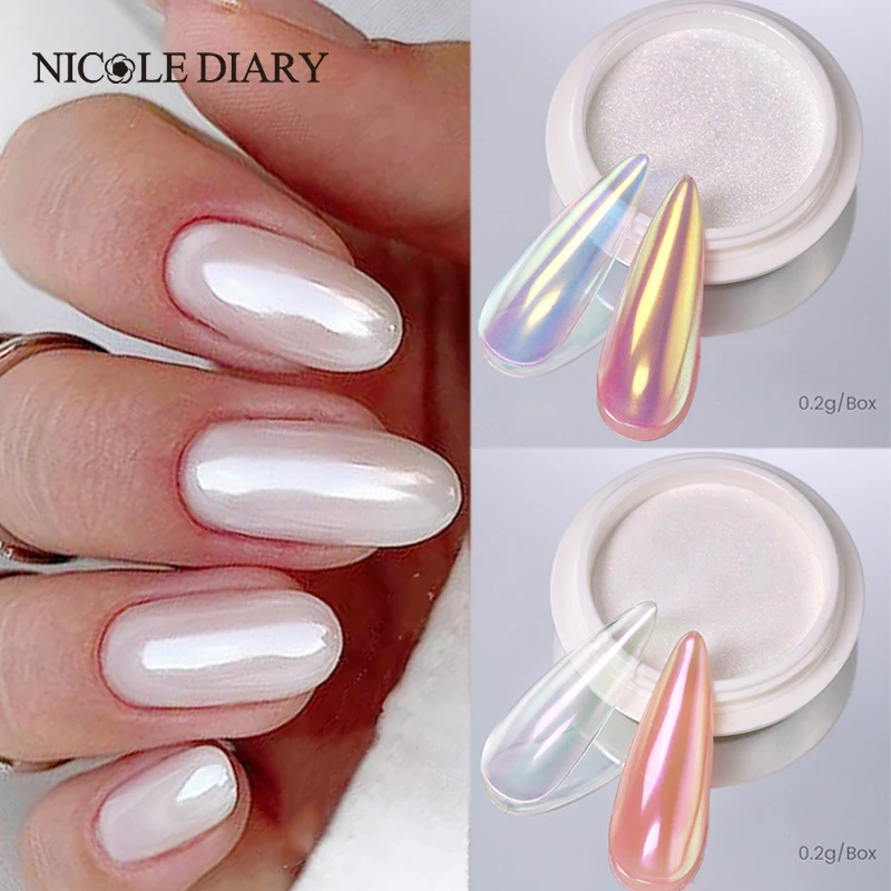 NICOLE DIARY Nail Powder Pigme - Nail Glitter Chrome recensione e prezzo