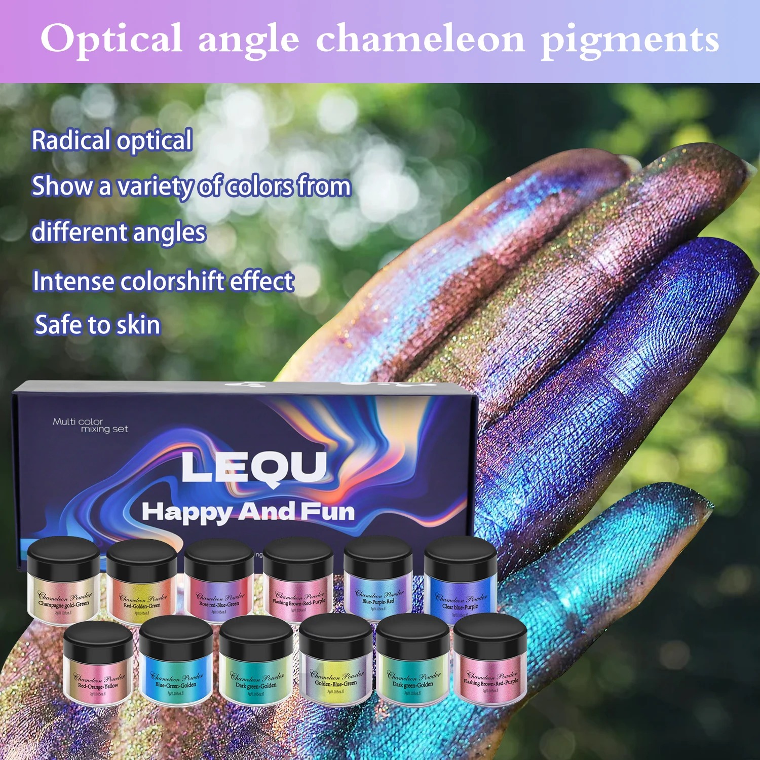 A set of chameleon pink nail c - Nail Glitter Chrome recensione e prezzo