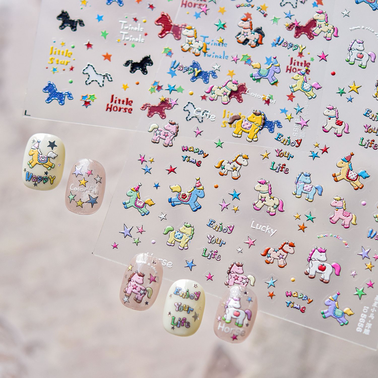 Retro Denim Pony Horse Patchwo - Nail Art Denim recensione e prezzo