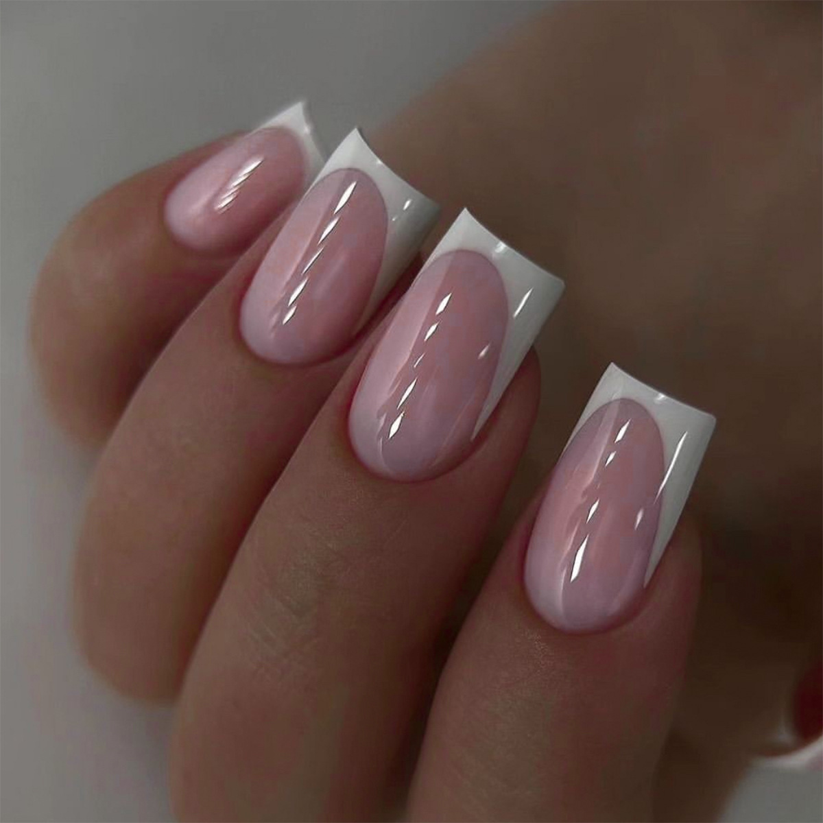 24pcs Simple White French Pres - Nail Art Natural Simple recensione e prezzo