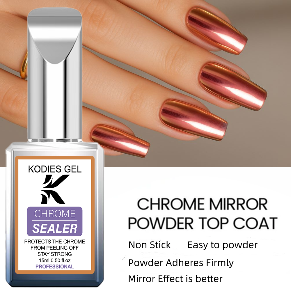 KODIES GEL Chrome Top Coat No  - Nail Glitter Chrome recensione e prezzo