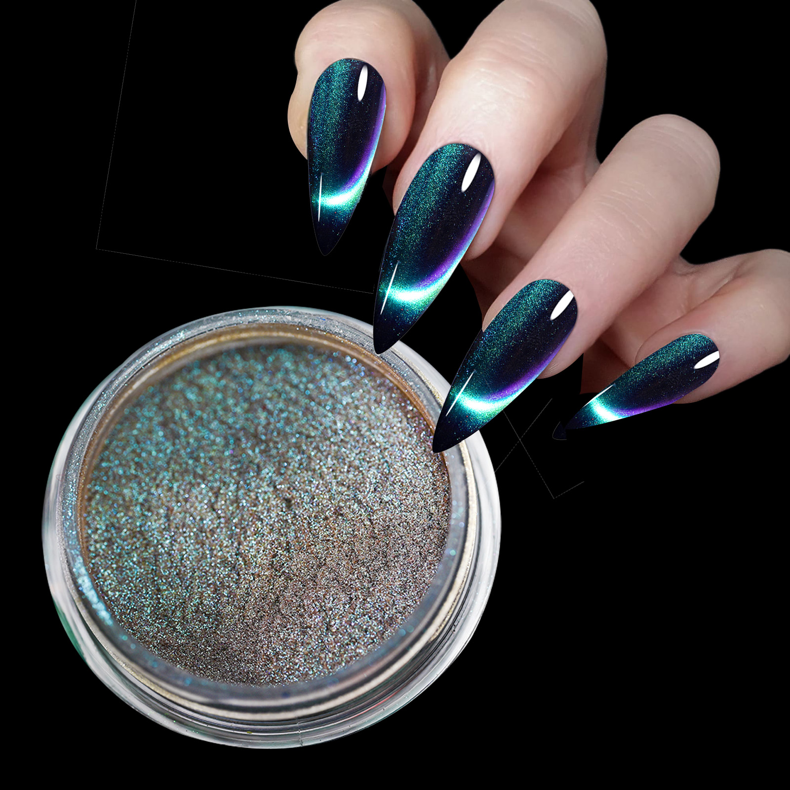 9D HD Cat Magnet Nail Powder S - Nail Glitter Chrome recensione e prezzo