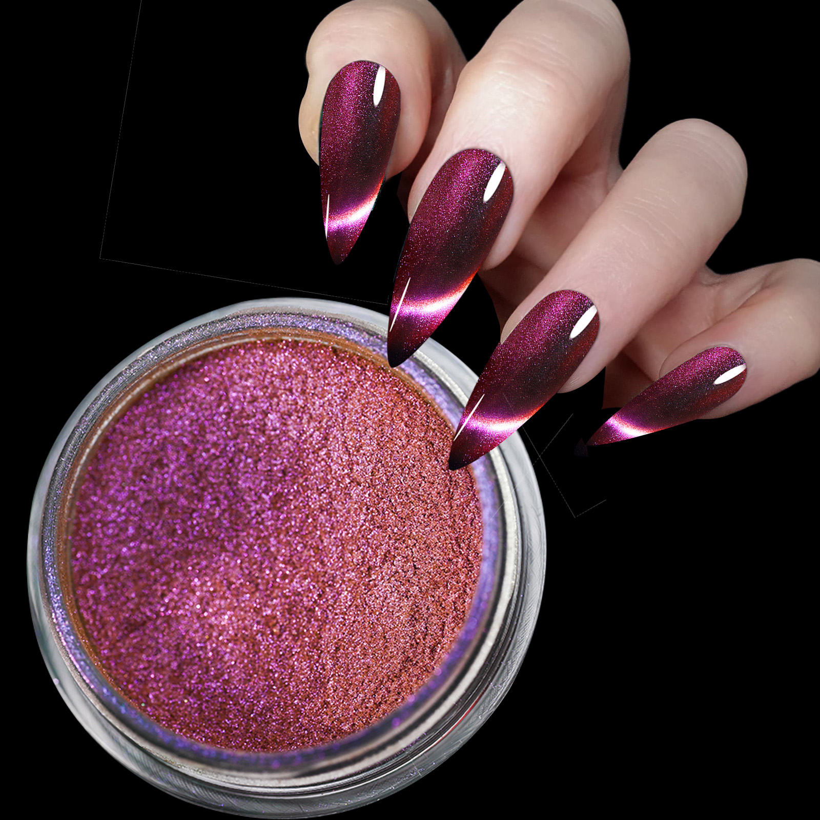 9D HD Cat Magnet Nail Powder S - Nail Glitter Chrome recensione e prezzo