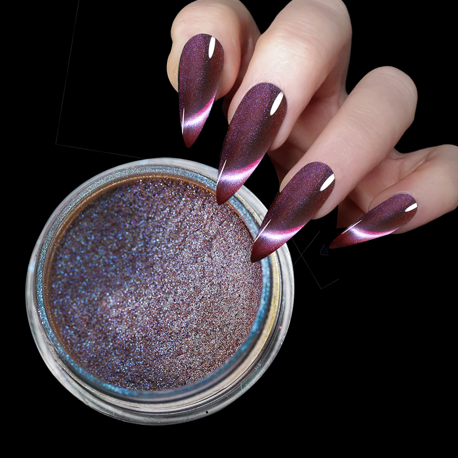9D HD Cat Magnet Nail Powder S - Nail Glitter Chrome recensione e prezzo