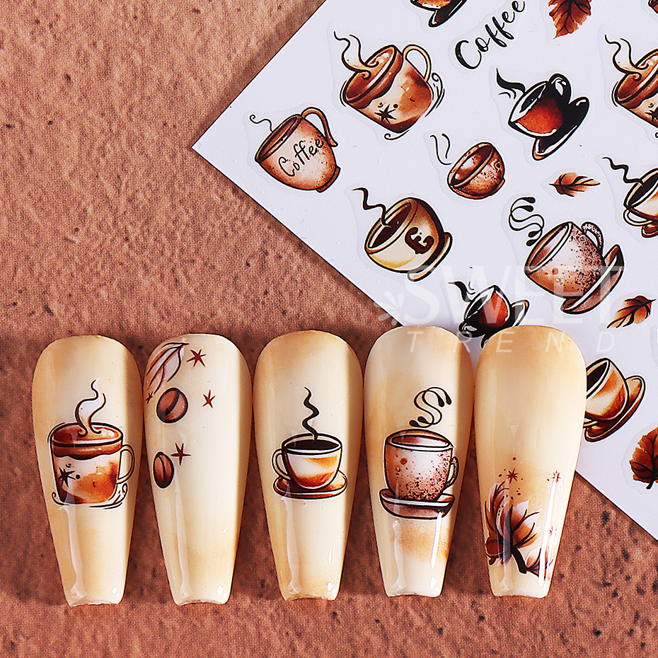 2pcs Retro Nail Stickers 3D Au - Nail Art Van Gogh recensione e prezzo