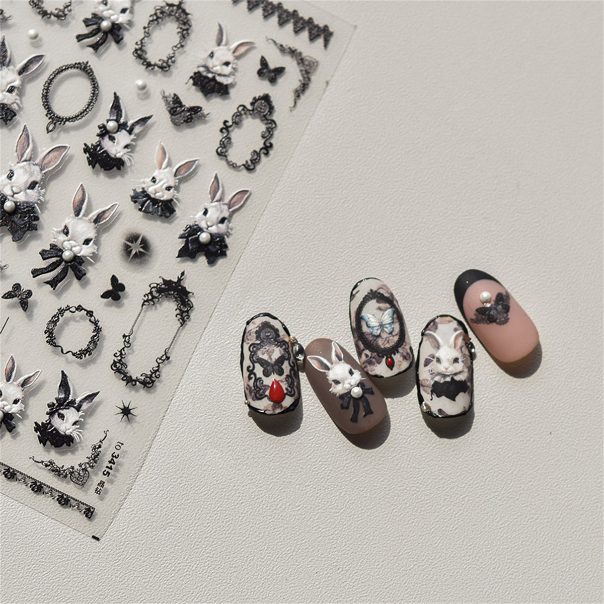 1pcs 5D Embossed Kawaii Dark G - Nail Art Van Gogh recensione e prezzo