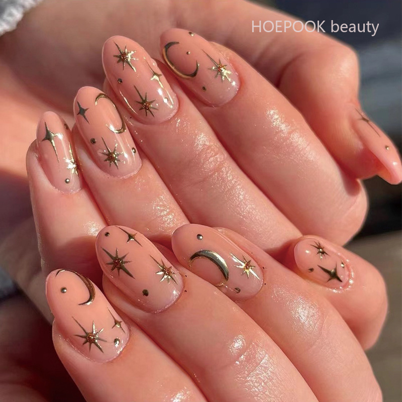 24pcs Pink Gradient Almond Pre - Nail Art Natural Simple recensione e prezzo