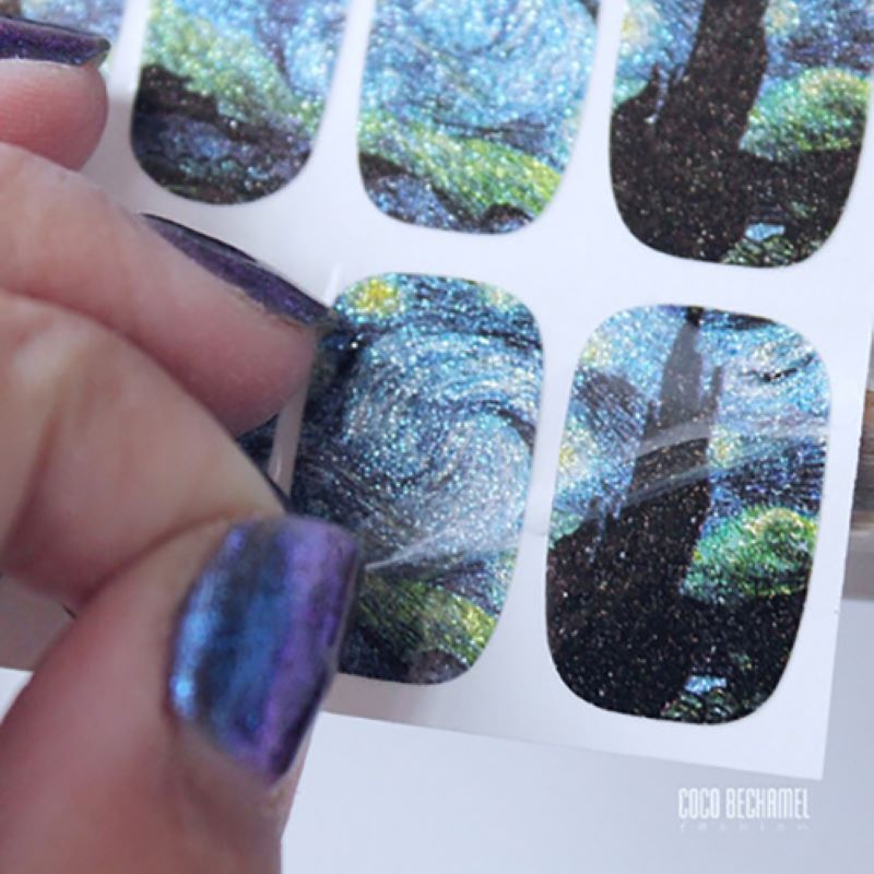 14Tips/Sheet Nail Wraps Van Go - Nail Art Van Gogh recensione e prezzo