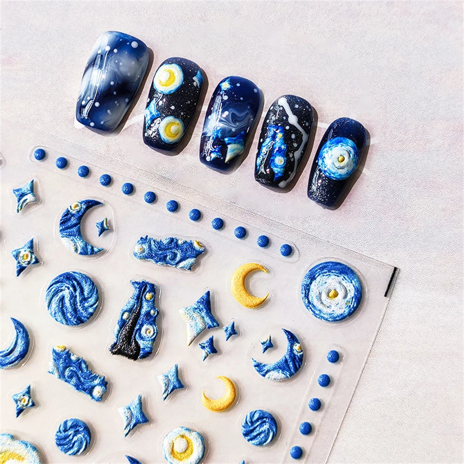 Blue Starry Night 5D Soft Embo - Nail Art Van Gogh recensione e prezzo