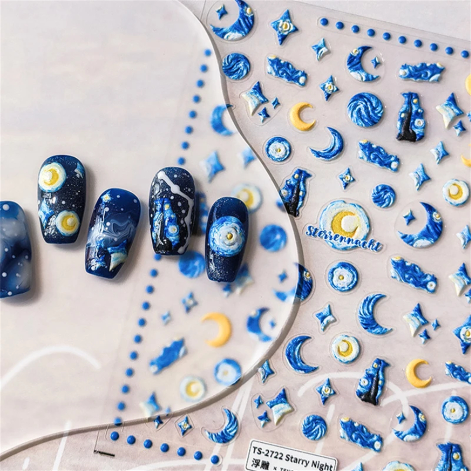 Blue Starry Night 5D Soft Embo - Nail Art Van Gogh recensione e prezzo