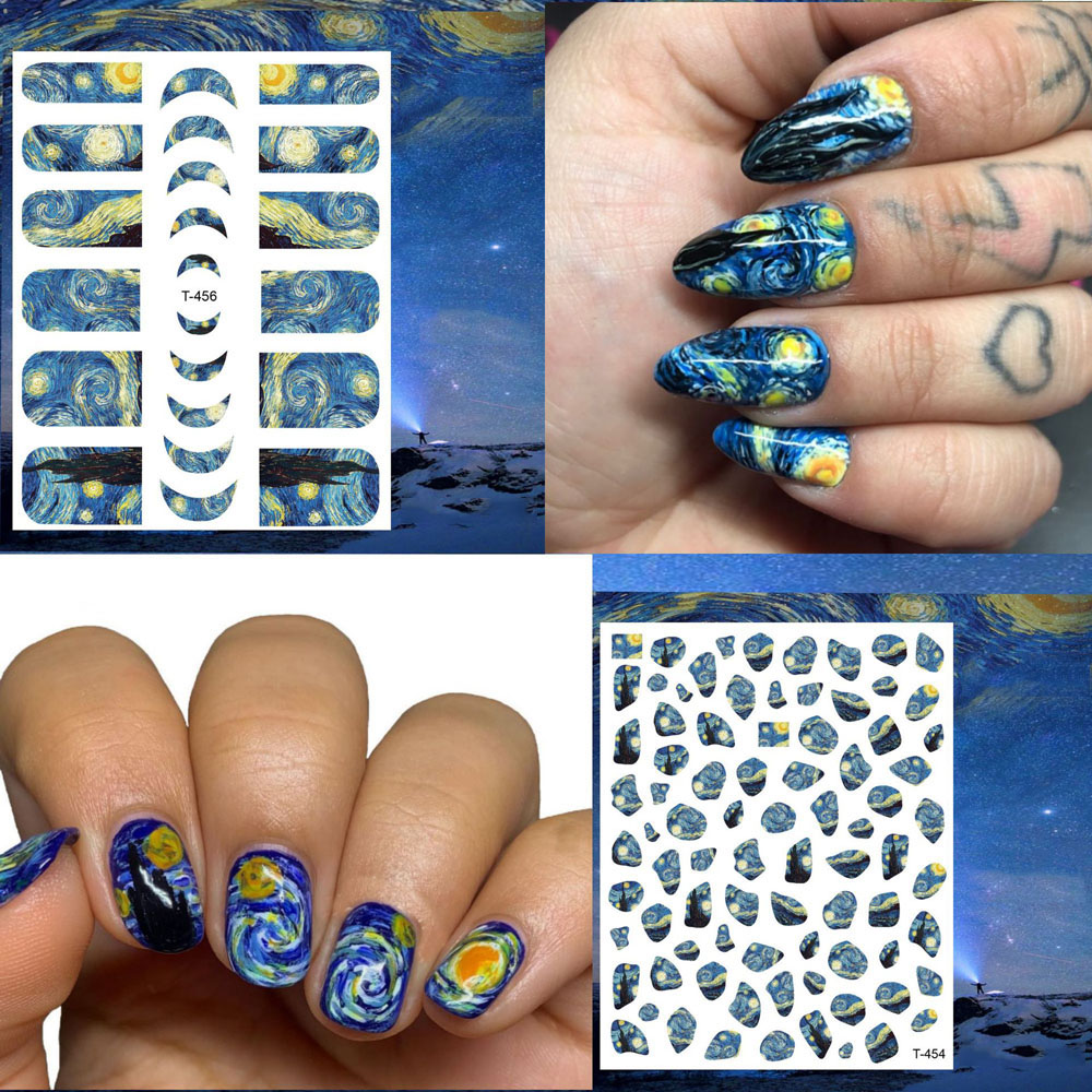 1pcs Van Gogh Night Romantic N - Nail Art Van Gogh recensione e prezzo