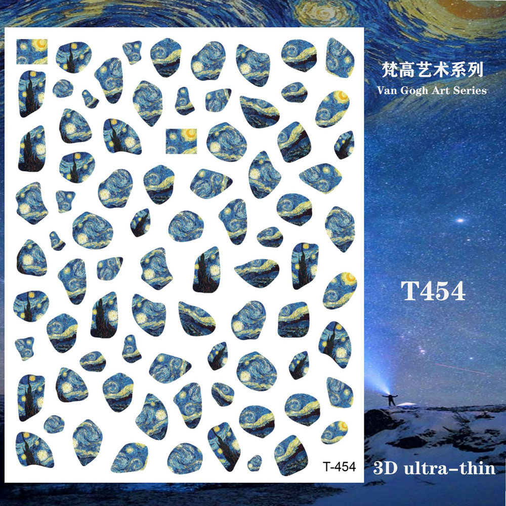 1pcs Van Gogh Night Romantic N - Nail Art Van Gogh recensione e prezzo