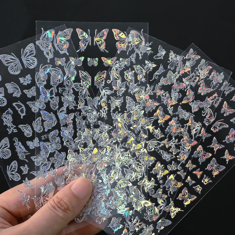 4pcs Gold Holographic Butterfl - Nail Art Van Gogh recensione e prezzo