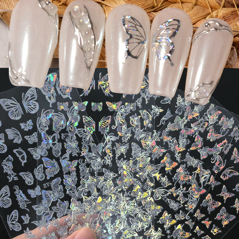 4pcs Gold Holographic Butterfl - Nail Art Van Gogh recensione e prezzo