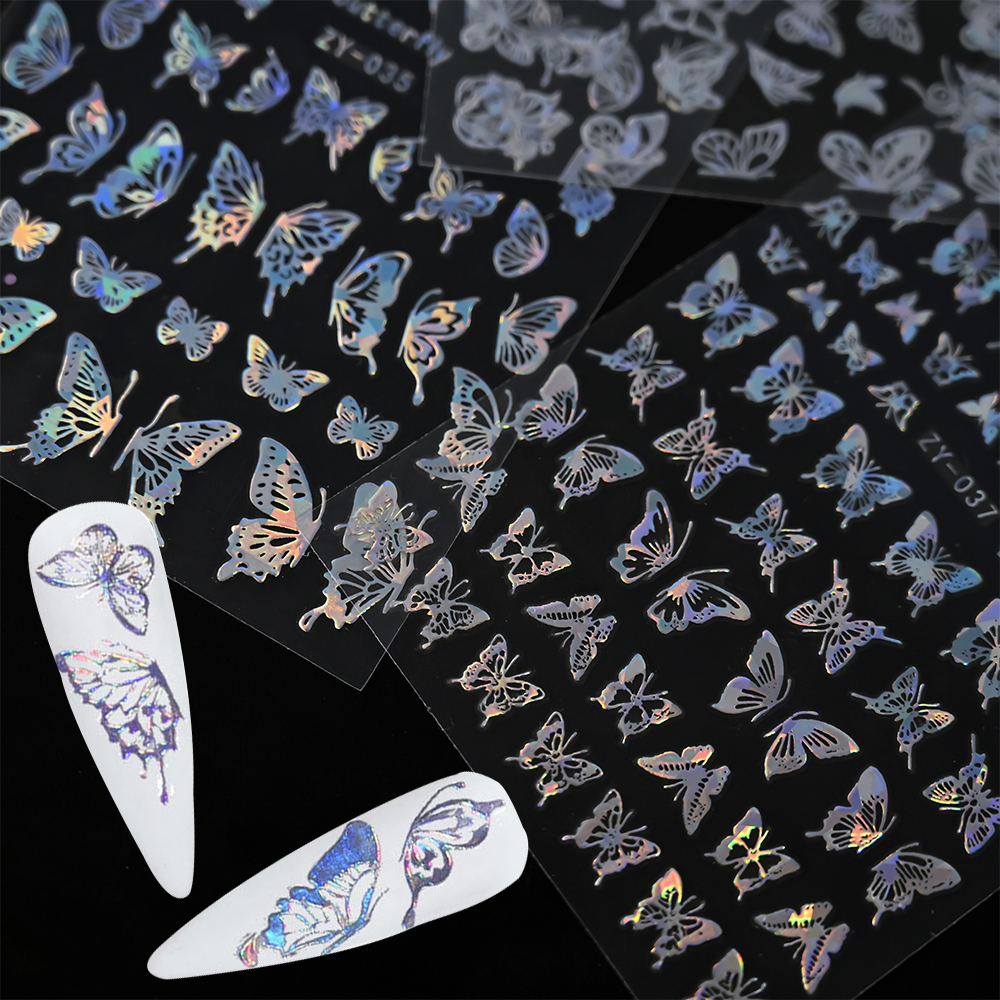 4pcs Gold Holographic Butterfl - Nail Art Van Gogh recensione e prezzo