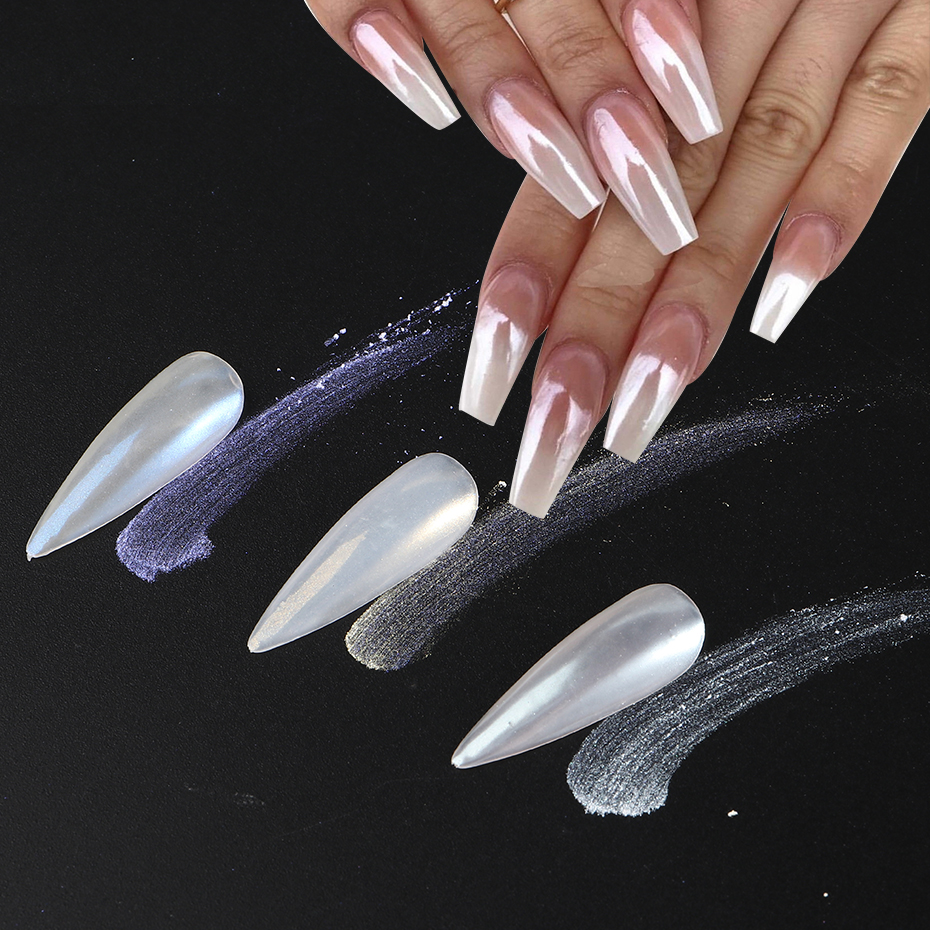 Moonlight Pearl White Nails Gl - Nail Glitter Chrome recensione e prezzo